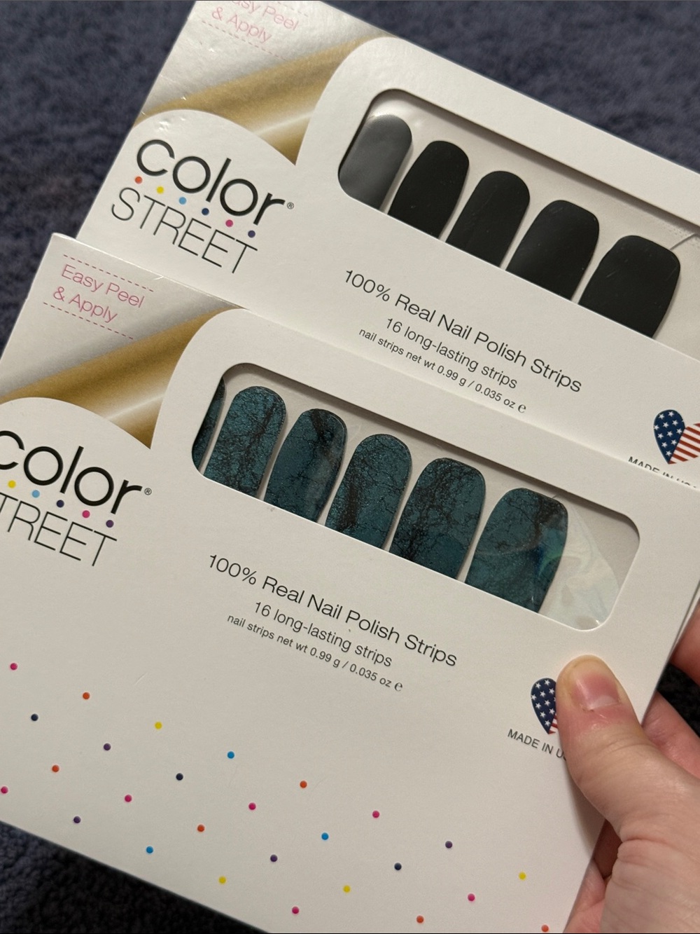 Brand New Color Street Nails interstellar color change 100% Real Polish strips